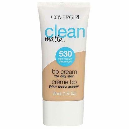 Picture of COVERGIRL Clean Matte BB Cream For Oily Skin, Light/Medium 530, (Packaging May Vary) Water-Based Oil-Free Matte Finish BB Cream, 1 Fl Oz (1 Count)