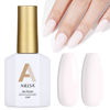 Picture of AILLSA Nude Gel Polish White Pink Gel Nail Polish Light Pink Natural Sheer Gel Nail Polish Pale Pink Color Pastel Nail Gel for French Nail Art Soak Off U V Gel & Home Salon Holiday Gifts 0.51 Fl Oz /GB117