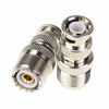 Picture of BNC Male to UHF Female PL259 Female to BNC Male SO-239 RF Coaxial Coax Adapter 2Pcs