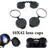 Picture of 10x42 Rubber Lens Caps for Binoculars + Rainguard,Objective Optics Protection Covers