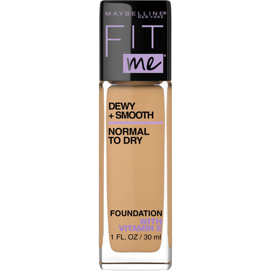 Picture of Maybelline New York Fit Me Dewy + Smooth SPF 18 Liquid Foundation Makeup, Soft Tan, 1 Count