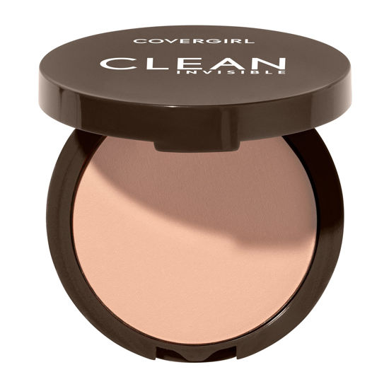 Picture of Covergirl Clean Invisible Pressed Powder, Lightweight, Breathable, Vegan Formula, Classic Beige 130, 0.38oz