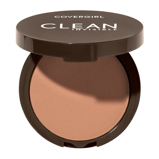 Covergirl Clean Invisible Pressed Powder, Lightweight, Breathable, Vegan  Formula, Soft Honey 155, 0.38oz