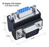 Picture of DTech 90 Degree VGA Right Angle Adapter 15 Pin Male to Female Extension Converter Coupler