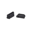 Picture of uxcell Silicone TV Anti-Dust Stopper Cap Cover for Female Port Black 5pcs