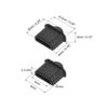 Picture of uxcell 5pcs Silicone Protectors Port Anti Dust Cap Cover Black