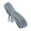 Picture of 25ft Heavy Duty RJ11 / RJ14 Silver Satin 4 Conductor Reverse Wired Telephone Line Cord by Corpco