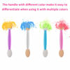 Picture of Cuttte 120PCS Disposable Dual Sides Eye Shadow Sponge Applicators with Container, 4 Colors Eyeshadow Brushes Makeup Applicator