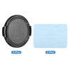 Picture of PATIKIL Camera Lens Cap, 2 Pack Sides Pinch Front Lens Cover with Microfiber Cleaning Cloth for 52mm Thread Universal DSLR Lenses