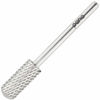 Picture of PANA Professional 3/32" Shank Size - Smooth Top Small Barrel Silver Carbide Bit Coarse Grit - Nail Drill Bit for Dremel Machine