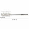 Picture of PANA Professional 3/32" Shank Size - Smooth Top Small Barrel Silver Carbide Bit Coarse Grit - Nail Drill Bit for Dremel Machine