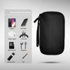 Picture of Electronics Organizer Bag Case Pouch Cable Charger Organizer Case Travel Shockproof Cord Carrying Case for Earphone Powerbank USB Hard Drive SD Card (Black)