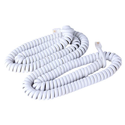 Picture of Trisonic 25 FT White Telephone Handset Cord, Standard