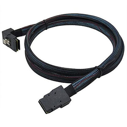 Picture of Grean Mini SAS Cable, SFF-8087 to SFF-8087 Front Angle Internal mSAS Cable, 2.3FT