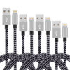 Picture of iPhone Charger, 4Packs(3ft 6ft 6ft 10ft) Charging Cable MFi Certified USB Lightning Cable Nylon Braided Fast Charging Cord Compatible for iPhone13/12/11/X/Max/8/7/6/6S/5/5S/SE/Plus/iPad(Black+Gray)