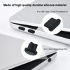 Picture of 10PCS Dust Cover Port Plugs for MacBook Air 13" M2 M1 / MacBook Air 15.3" / MacBook Pro 13" M2 M1 / MacBook Pro 14" 16", Dust Plug for USB C Thunderbolt, 3.5mm Headphone & 2PCS Webcam Cover Slide