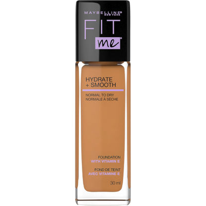 Picture of Maybelline Fit Me Dewy + Smooth SPF 18 Liquid Foundation Makeup, Coconut, 1 Count