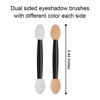 Picture of Cuttte 120PCS Disposable Dual Sides Eye Shadow Sponge Applicators with Container, 2.44' Length Eyeshadow Brushes Makeup Applicator