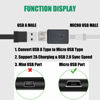 Picture of Warmstor 3-Pack USB 2.0 A Female to Micro USB Female Adapter Converter Connector Support Data Sync & Charging