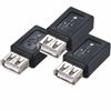 Picture of Warmstor 3-Pack USB 2.0 A Female to Micro USB Female Adapter Converter Connector Support Data Sync & Charging