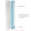 Picture of SIXFU Case for Apple Pencil 2nd Generation/Apple Pencil 1st Generation, Storage Cover Accessories Design for iPad Stylus Pen(White+Blue)