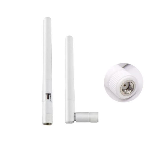 Picture of Dual Band WiFi 2.4GHz 5GHz 5.8GHz 3dBi MIMO RP-SMA Male Antenna for WiFi Router Signal Booster Repeater Wireless Network Card USB Adapter Security IP Camera Video Surveillance Monitor - 2Pack