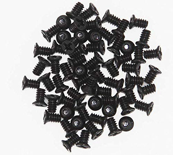 Picture of Bfenown Lot 100 pcs Replacement 3.5" HDD 6#-32 Flat Phillips Head Hard Drive Disk HDD Screws for comperter pc