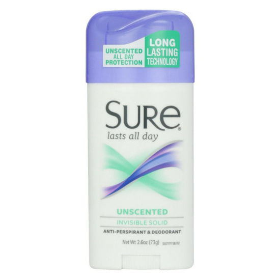 Picture of Sure Deodorant 2.6oz Invisible Solid Unscented (3 Pack)