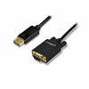 Picture of gofanco DisplayPort to VGA Cable 6 Feet Gold Plated DP to VGA Adapter Cable - Male to Male Converter Cable for DisplayPort-Equipped Desktops and Laptops to Connect to VGA Displays (Black) (DPVGA6F)