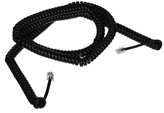 Picture of Belkin Pro Series Coiled Telephone Handset Cord (Black, 25 Feet)