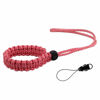 Picture of Allzedream Camera Wrist Strap Paracord Bracelet Adjustable for DSLR Binocular Cell Phone (Red White)