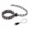 Picture of Allzedream Camera Wrist Strap Paracord Bracelet Adjustable for DSLR Binocular Cell Phone (Black White)