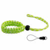 Picture of Allzedream Camera Wrist Strap Paracord Bracelet Adjustable for DSLR Binocular Cell Phone (Light Green White)