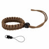 Picture of Allzedream Camera Wrist Strap Paracord Bracelet Adjustable for DSLR Binocular Cell Phone (Brown)