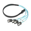 Picture of ChenYang CY Mini SAS SFF-8087 36 Pin Host Internal to 4 SATA 7pin Target Hard Disk 6Gbps Data Server Raid Cable 50cm