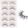 Picture of Veleasha Manga Lashes Natural Look Manhua False Eyelashes Fluffy Wispy Anime Lashes 5 Pairs Pack Short Lightweight Everyday Lashes | Style 6D75