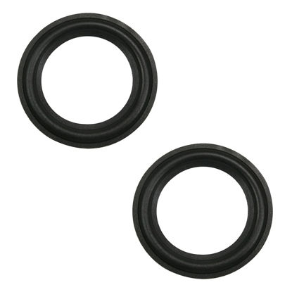 Picture of Fielect 2Pcs 3.5inch/90mm Foam Speaker Edge Surround Rings Replacement Kit for Speaker Repair or DIY Black