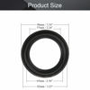 Picture of Fielect 2Pcs 3.5inch/90mm Foam Speaker Edge Surround Rings Replacement Kit for Speaker Repair or DIY Black