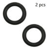 Picture of Fielect 2Pcs 3.5inch/90mm Foam Speaker Edge Surround Rings Replacement Kit for Speaker Repair or DIY Black