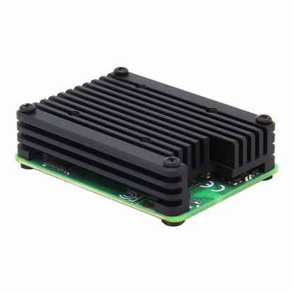  Geekworm for Raspberry Pi 4 Aluminum Case, Heavy Duty Passive  Cooling Metal Case/Housing with Heatsink Pillar Compatible with Raspberry  Pi 4 Model B Only-Black (P173) : Electronics