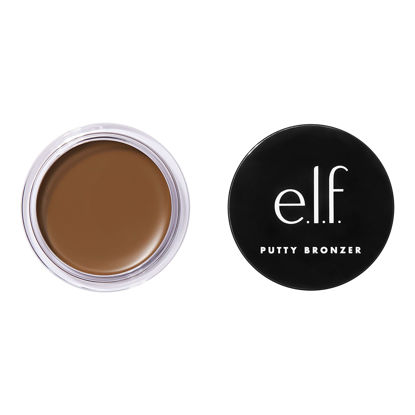 Picture of e.l.f. Putty Bronzer, Creamy & Highly Pigmented Formula, Creates a Long-Lasting Bronzed Belle Glow, Infused with Argan Oil & Vitamin E, 0.35 Oz