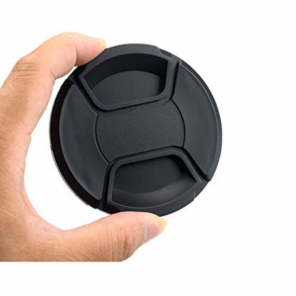 Picture of 62mm Lens Cap Center Snap on Lens Cap Suitable Suitable &for Nikon &for Canon &for Sony Any Lenses with Ø 62mm Camera