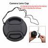 Picture of 86mm Lens Cap Center Snap on Lens Cap Suitable Suitable &for Nikon/for Canon/for Sony etc,Compatible with All Brands Any Lenses Ø86mm with Camera.