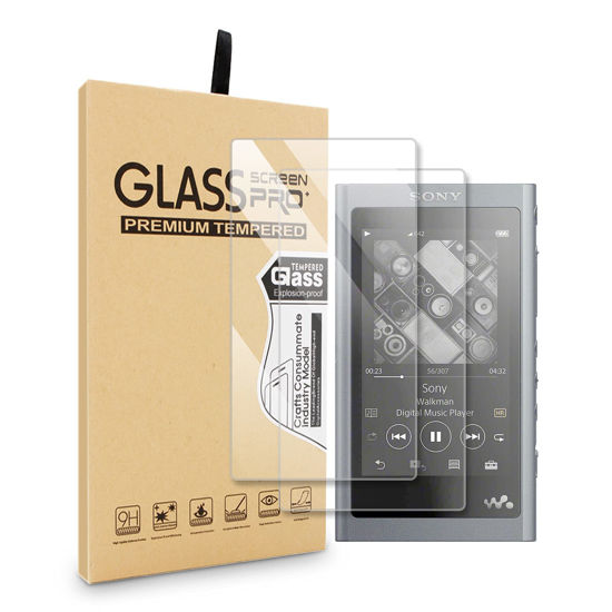 Picture of 2pcs for Sony A55 Tempered Glass, 9H Ultra Clear Protective Tempered Glass Film Screen Protector for Sony Walkman NW-A50 NW-A55HN A56HN A57HN A50 A55 A56 A57 (Pack of 2)