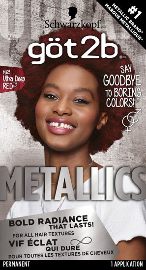 Picture of Got2b Metallics Permanent Hair Color, Deep Red