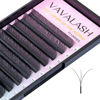 Picture of VAVALASH W-shaped Eyelash Extension 3D Premade Fans 0.07 C Curl Volume Lash Extensions Easy Fanning Lashes Matte Black Volume Premade W Lashes(W Shaped-3D-0.07-C-14mm）