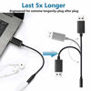 Picture of USB Audio Adapter,USB to 3.5mm Audio Jack Adapter, USB External Sound Card Audio Adapter with 3.5mm Headphone and Microphone Jack,for Windows, Mac, Headphone, Speaker,Linux, PC, PS4 (Black/20cm)