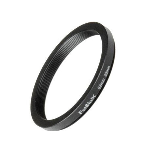 Picture of Fotodiox Metal Step Down Ring, Anodized Black Metal 62mm-55mm, 62-55 mm