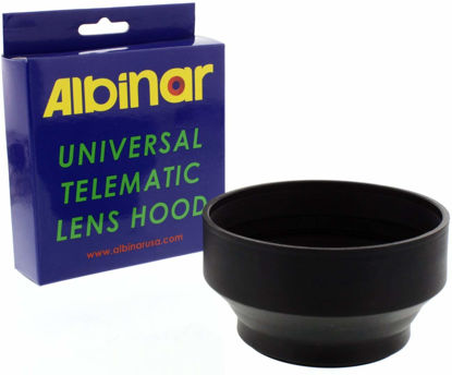 Picture of Albinar 77mm Universal Telematic Wide/Zoom 3 Position Rubber Lens Hood