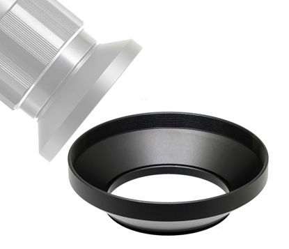 Picture of Fotasy 40.5mm Metal Wide Angle Lens Hood, Wide Lens Hood 40.5mm, for Canon Fuji Leica Leitz Nikon Olympus Panasonic Pentax Sony Lens, 40.5mm Screw-in Lens Hood